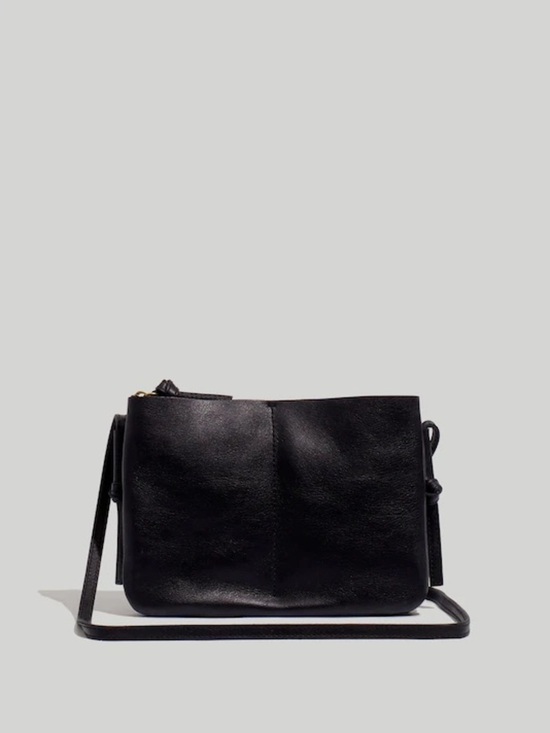 Madewell Handbags - Madewell the Knotted Black Leather Crossbody Bag - EUC